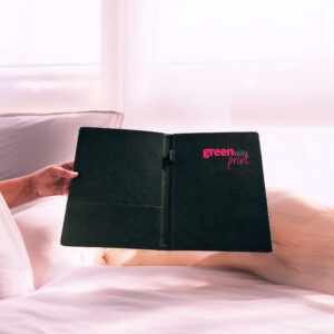 Premium PU Leather Portfolio Folder with Pen Holder