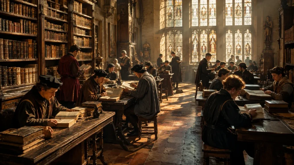 The printing press made books more affordable and increased literacy across Europe.